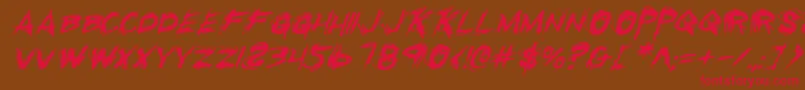 Rkilli Font – Red Fonts on Brown Background