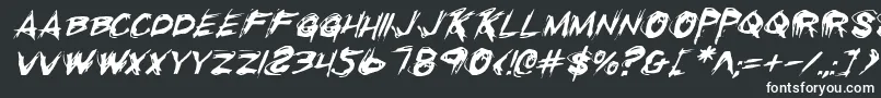 Rkilli Font – White Fonts on Black Background