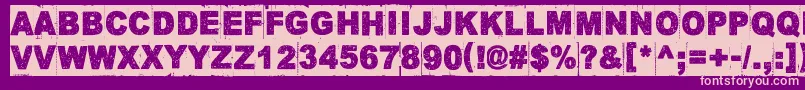 CornerDark Font – Pink Fonts on Purple Background