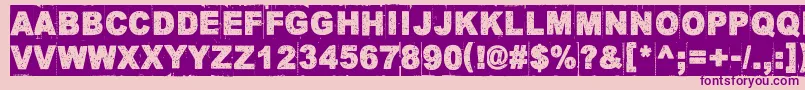 CornerDark Font – Purple Fonts on Pink Background