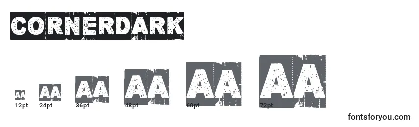 CornerDark Font Sizes