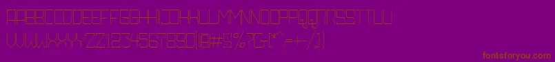 AmbossXtraLiteRounded Font – Brown Fonts on Purple Background