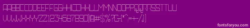 AmbossXtraLiteRounded Font – Pink Fonts on Purple Background