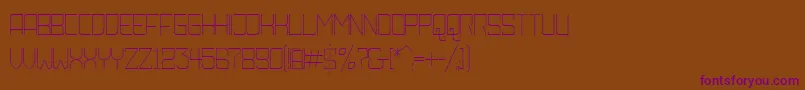 AmbossXtraLiteRounded Font – Purple Fonts on Brown Background