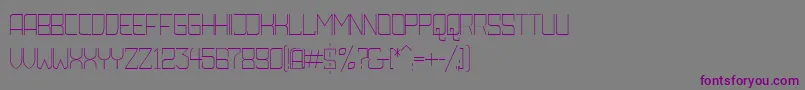AmbossXtraLiteRounded Font – Purple Fonts on Gray Background