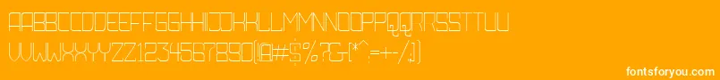 AmbossXtraLiteRounded Font – White Fonts on Orange Background