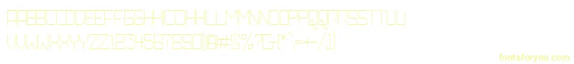Шрифт AmbossXtraLiteRounded – жёлтые шрифты