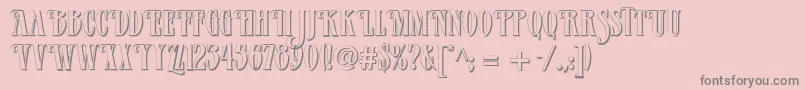fuente Verveshadow – Fuentes Grises Sobre Fondo Rosa