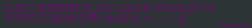 Verveshadow Font – Purple Fonts on Black Background