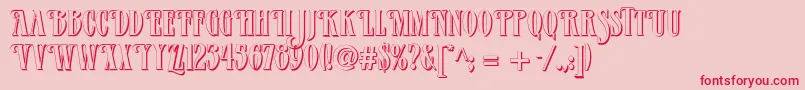Más sobre la fuente Verveshadow fuente Verveshadow – Fuentes Rojas Sobre Fondo Rosa