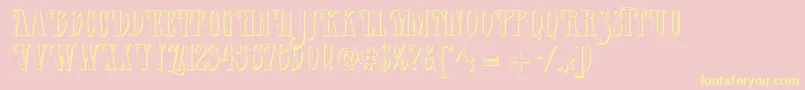 More about Verveshadow Font Verveshadow Font – Yellow Fonts on Pink Background
