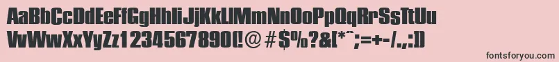 Lisätietoja PlaketteserialHeavyRegular-fontista PlaketteserialHeavyRegular-fontti – mustat fontit vaaleanpunaisella taustalla