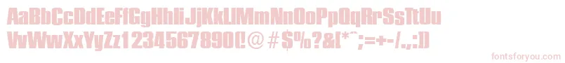 PlaketteserialHeavyRegular Font – Pink Fonts on White Background