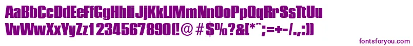 Police PlaketteserialHeavyRegular – polices violettes