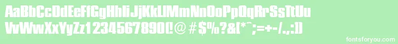 PlaketteserialHeavyRegular Font – White Fonts on Green Background