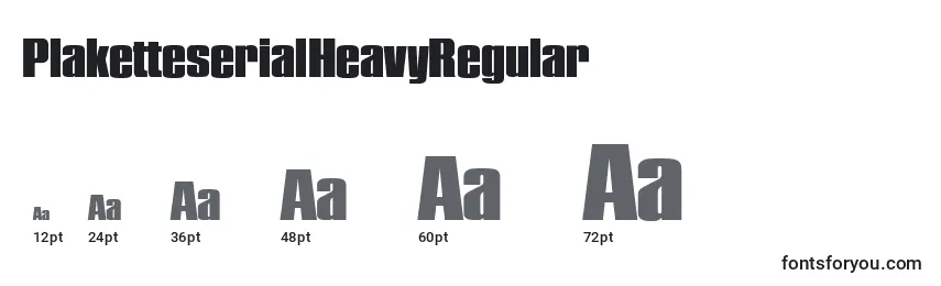PlaketteserialHeavyRegular Font Sizes