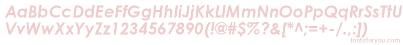 CenturyGothicBoldItalic Font – Pink Fonts on White Background
