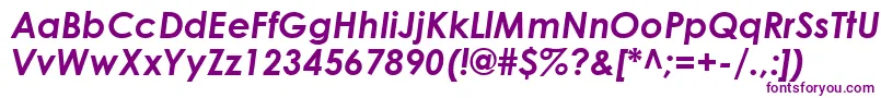 CenturyGothicBoldItalic Font – Purple Fonts on White Background