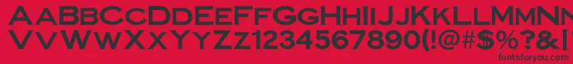 Steelplategothicbold Font – Black Fonts on Red Background