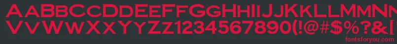 Steelplategothicbold Font – Red Fonts on Black Background