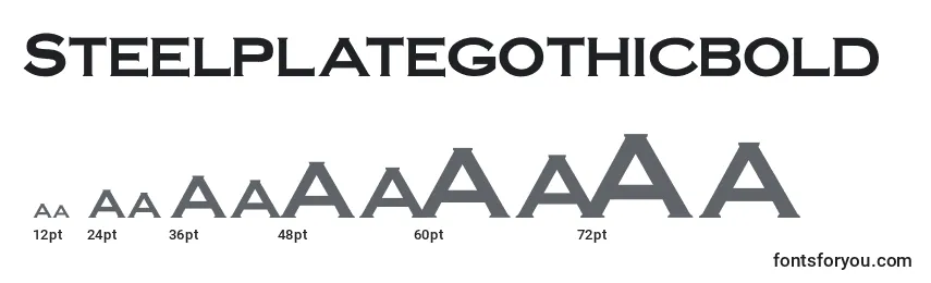 Steelplategothicbold Font Sizes