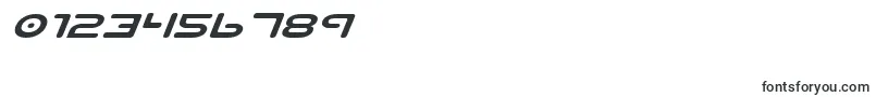 PlanetNsExpandedItalic Font – Fonts for Numbers and Digits