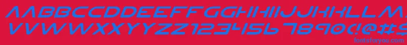 More about PlanetNsExpandedItalic Font PlanetNsExpandedItalic Font – Blue Fonts on Red Background