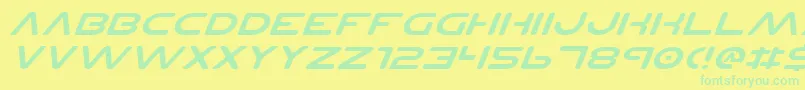 En savoir plus sur la police PlanetNsExpandedItalic Police PlanetNsExpandedItalic – polices vertes sur fond jaune