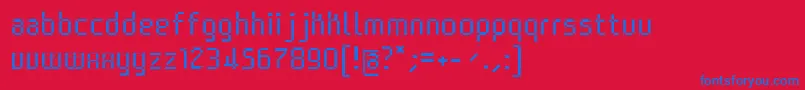 Architypopure Font – Blue Fonts on Red Background