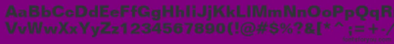 FolioBoldBt Font – Black Fonts on Purple Background