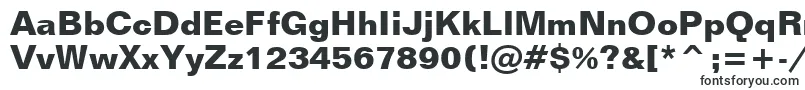 FolioBoldBt-fontti – suuret fontit