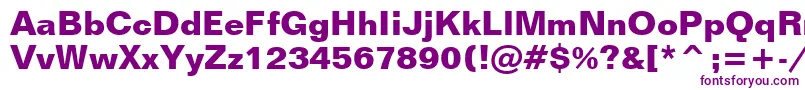 FolioBoldBt Font – Purple Fonts on White Background