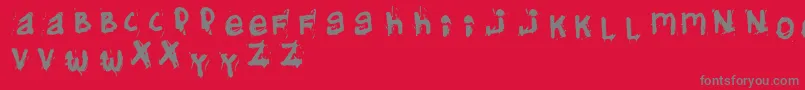 fuente Helifont – Fuentes Grises Sobre Fondo Rojo