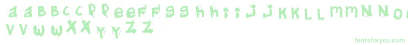 Helifont-Schriftart – Grüne Schriften