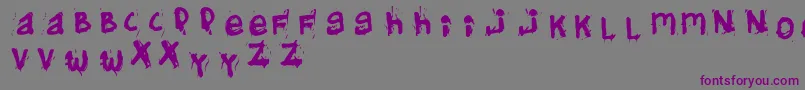 Helifont Font – Purple Fonts on Gray Background