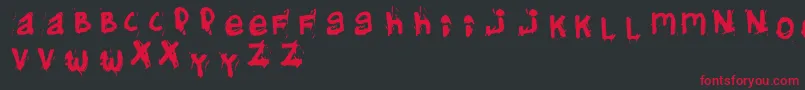 fuente Helifont – Fuentes Rojas Sobre Fondo Negro