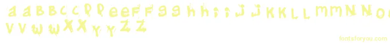 Шрифт Helifont – жёлтые шрифты