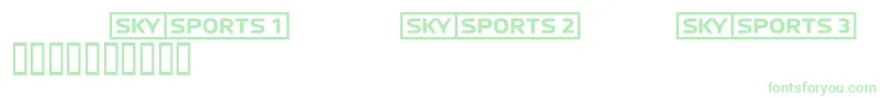 Skyfontsport Font – Green Fonts