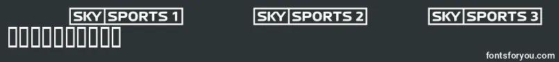 Fonte Skyfontsport – fontes brancas