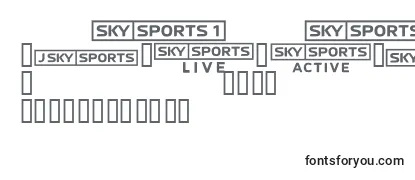 Обзор шрифта Skyfontsport