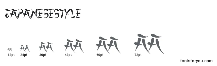 Размеры шрифта JapaneseStyle