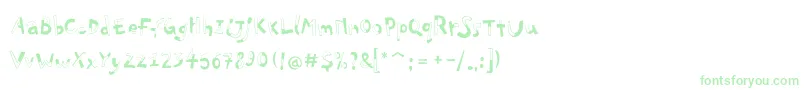 More about PfplayskoolproHalfull Font PfplayskoolproHalfull Font – Green Fonts on White Background