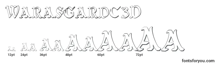 Размеры шрифта Warasgardc3D