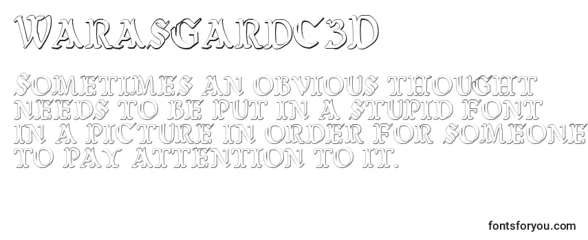 Шрифт Warasgardc3D