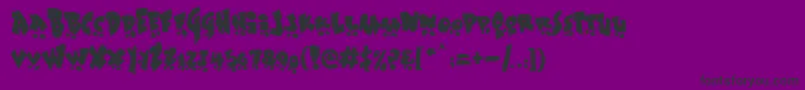Fonte Sk8ordye – fontes pretas em um fundo violeta