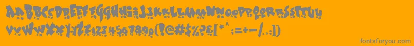 Sk8ordye-Schriftart – Graue Schriften auf orangefarbenem Hintergrund