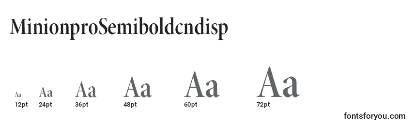 MinionproSemiboldcndisp Font Sizes