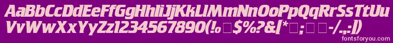 CrilleeBold Font – Pink Fonts on Purple Background
