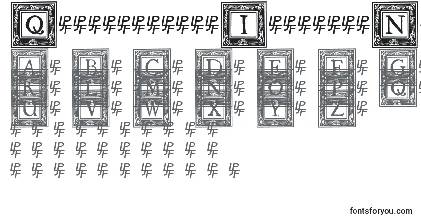 Schriftart QuanauticaleInitialsNo2 – Alphabet, Zahlen, spezielle Symbole