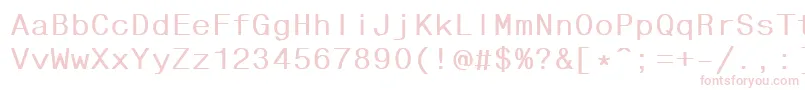 Czcionka Fhdlb – różowe czcionki